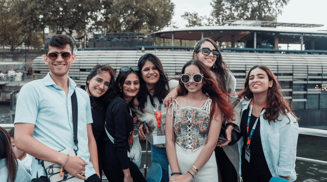 International students from EM Normandie business school were able to discover Paris International students from EM Normandie business school were able to discover Paris
